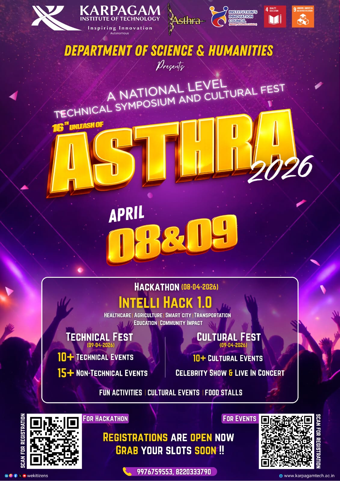 ASTHRA - 2K26 Technical Symposium Poster 